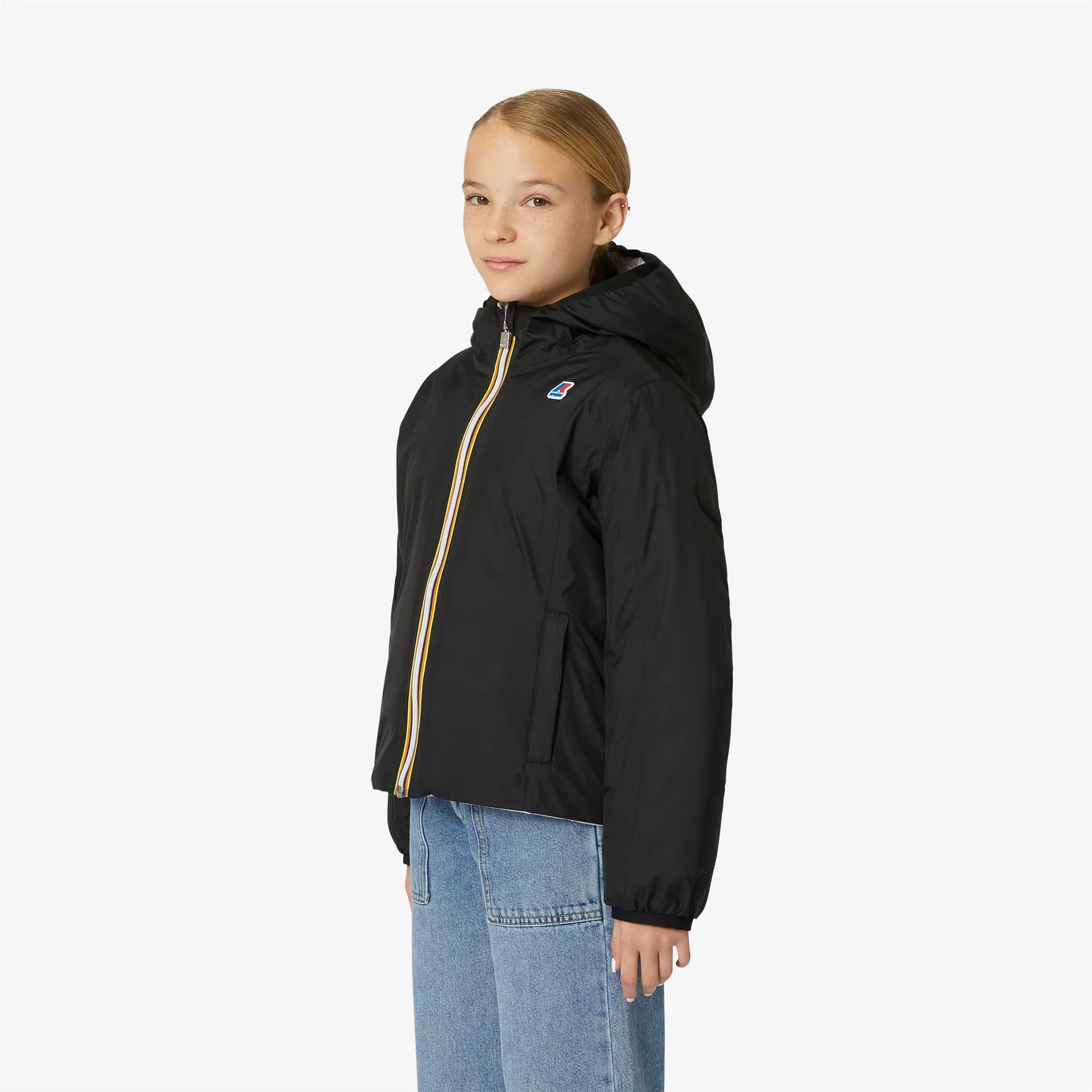 P. LILY THERMO PLUS.2  REVERSIBLE - Jackets - Short - Girl - BLACK PURE-GREY LT - Image 5
