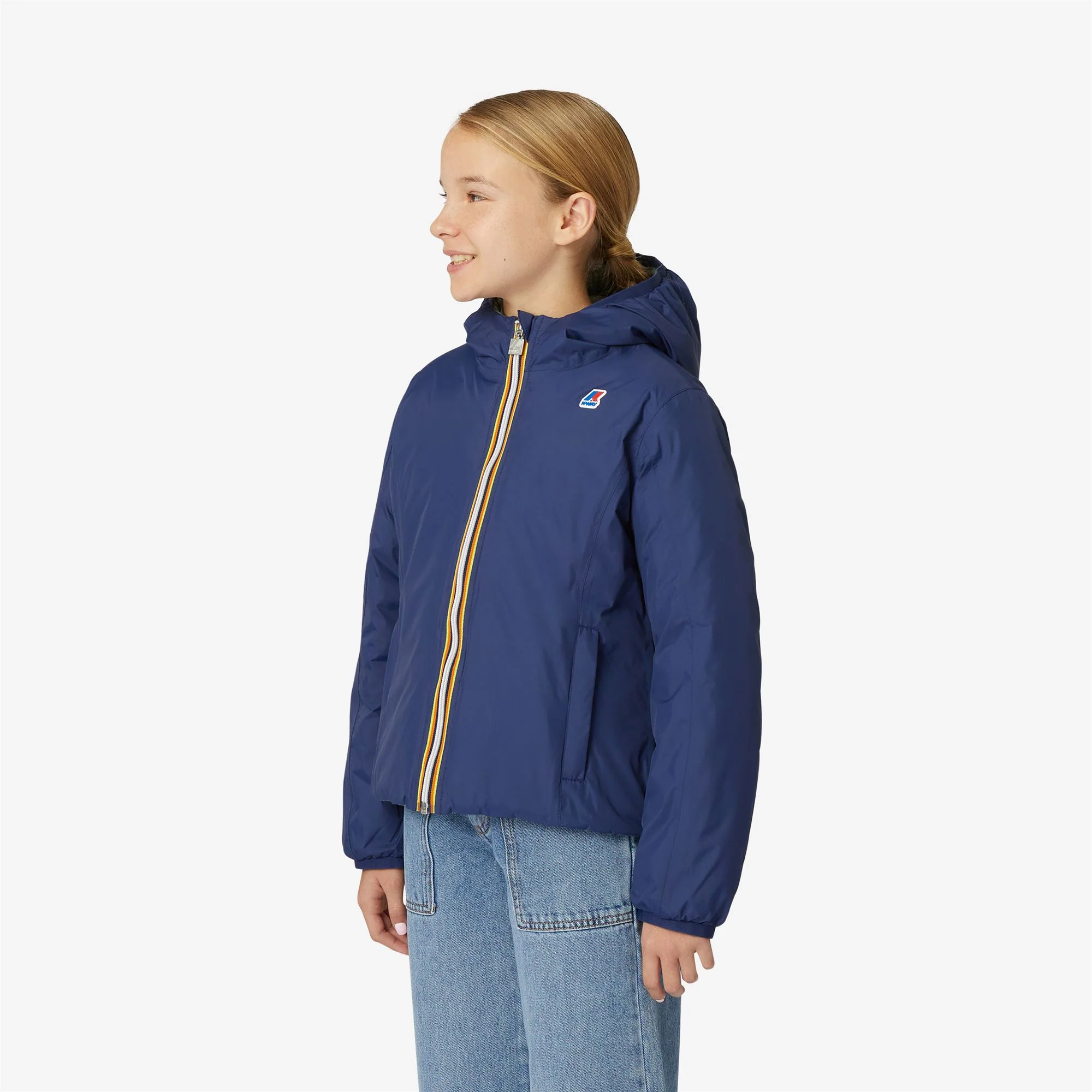 P. LILY THERMO PLUS.2  REVERSIBLE - Jackets - Short - Girl - BLUE MEDIEVAL-GREEN LAUREL - Image 5