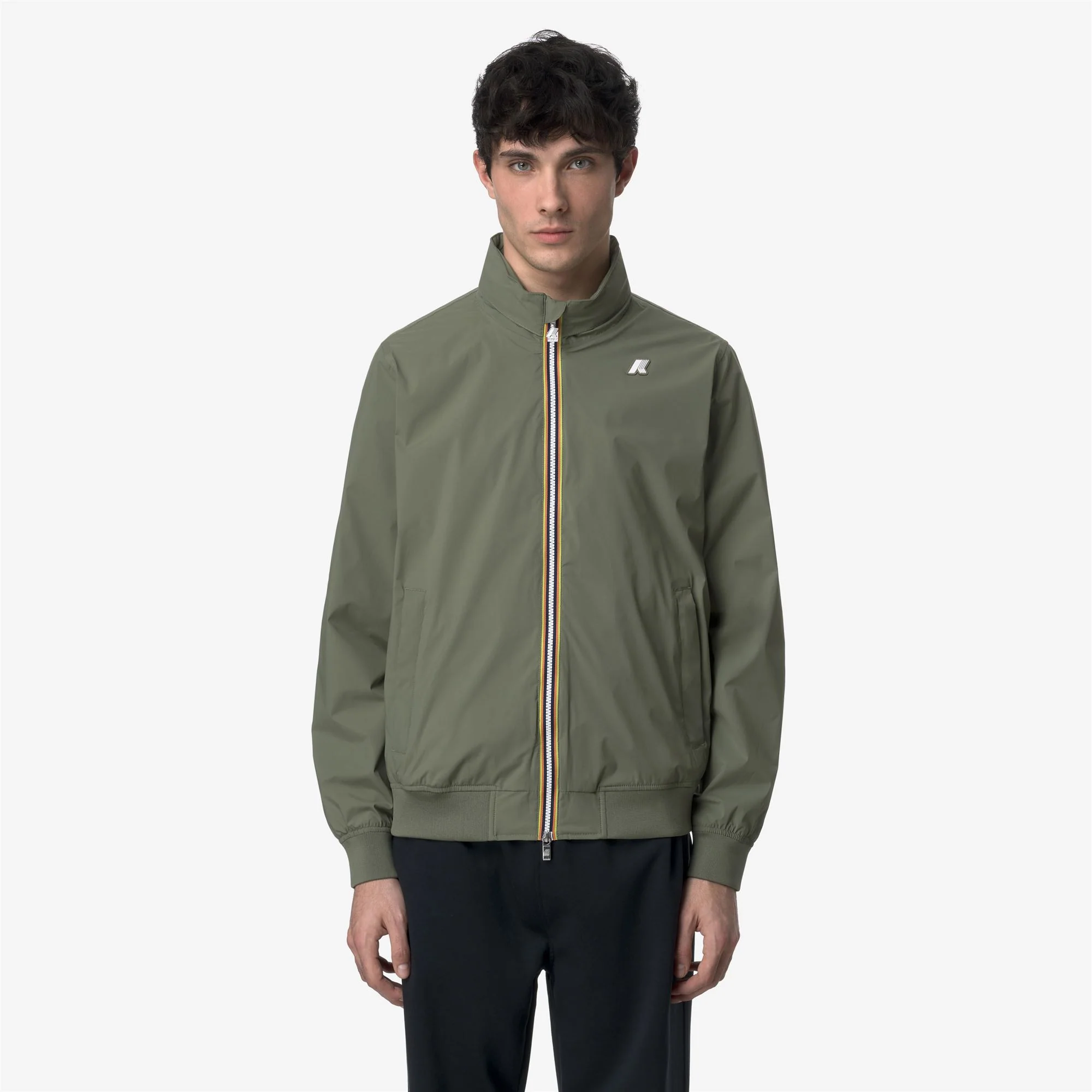AMAURY  STRETCH NYLON JERSEY - Jackets - Short - Man - GREEN LICHEN - Image 3