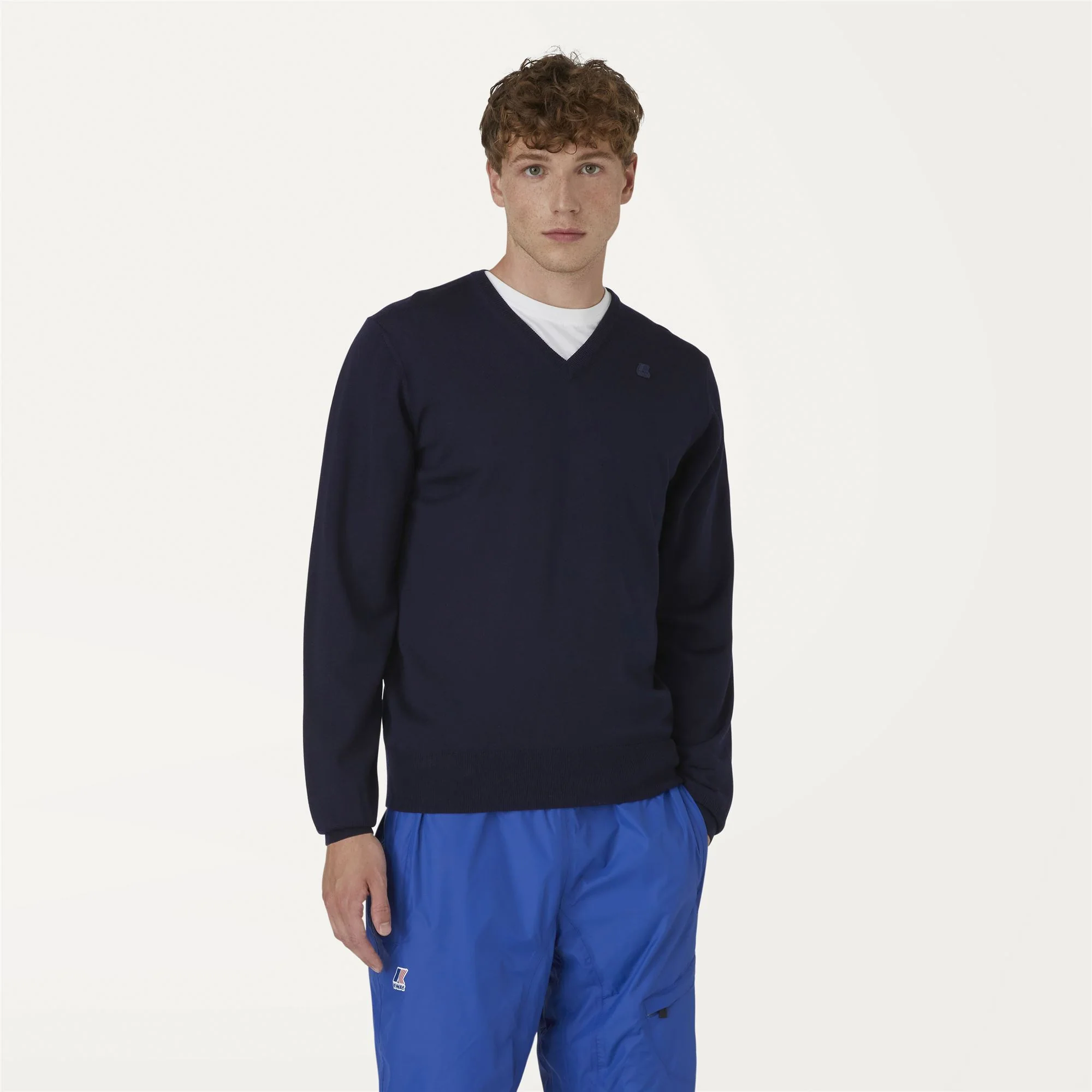 ANTOINE MERINO - KNITWEAR - Pull  Over - Man - BLUE DEPTH - Image 3