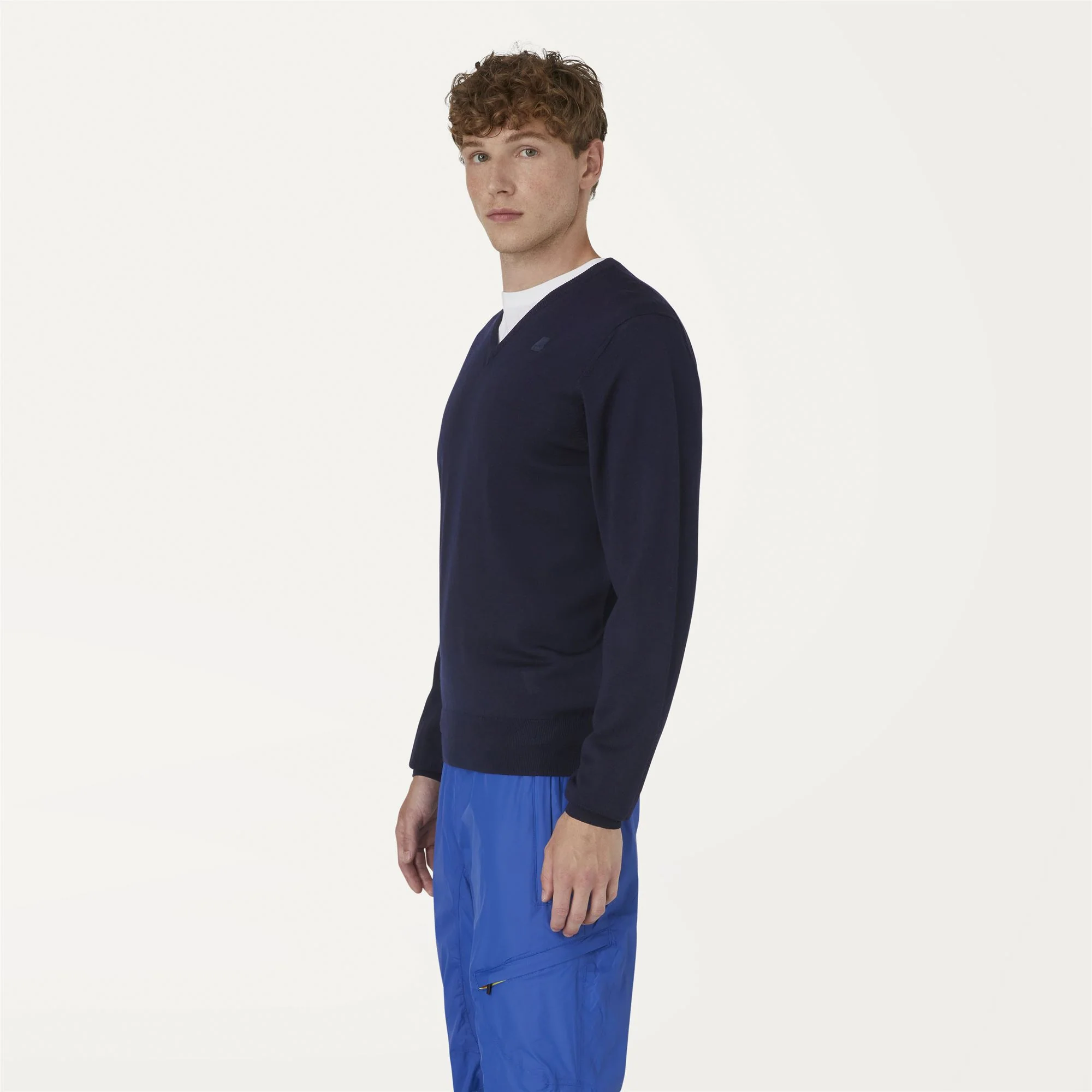 ANTOINE MERINO - KNITWEAR - Pull  Over - Man - BLUE DEPTH - Image 4