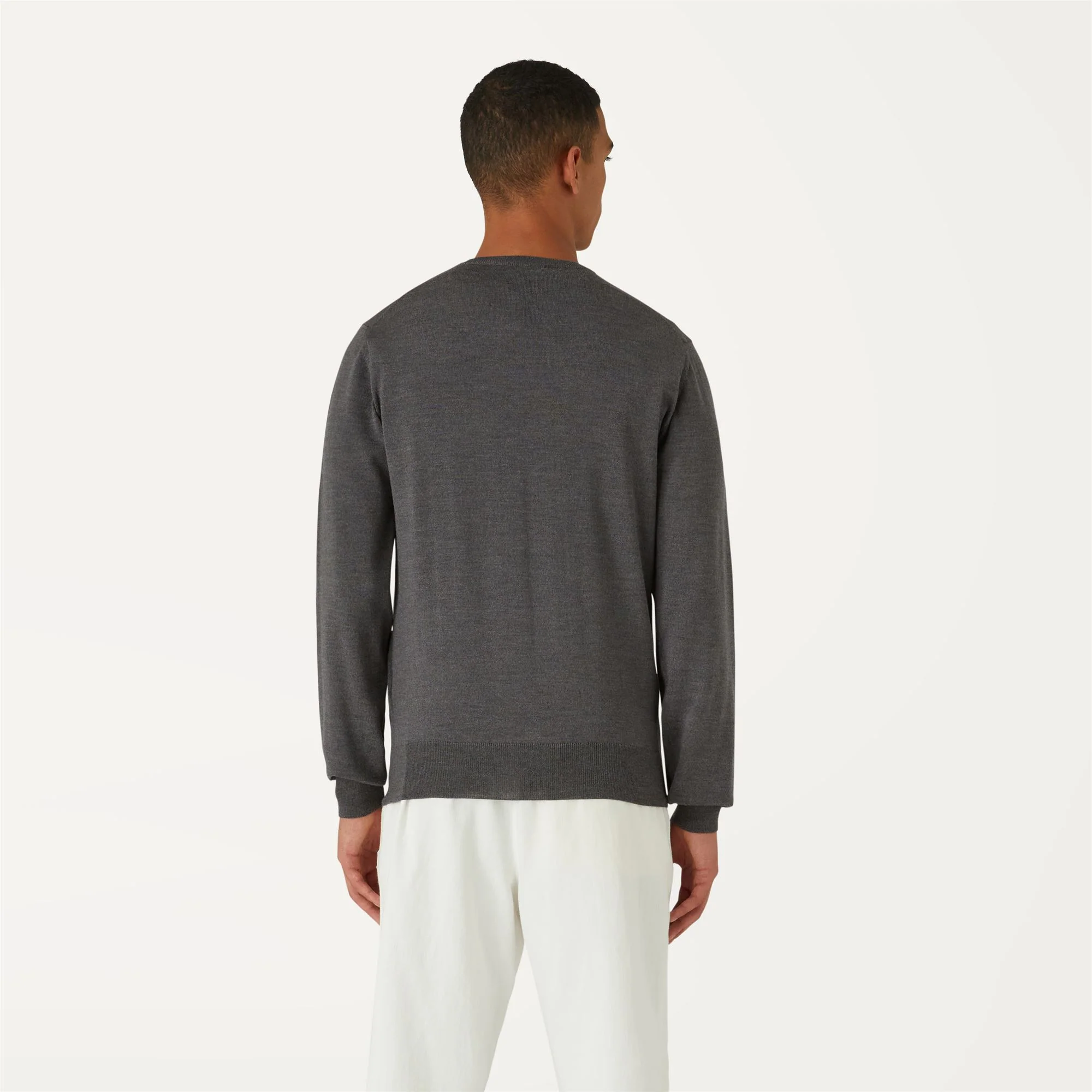 ANTOINE MERINO - KNITWEAR - Pull  Over - Man - GREY MD MEL - Image 5
