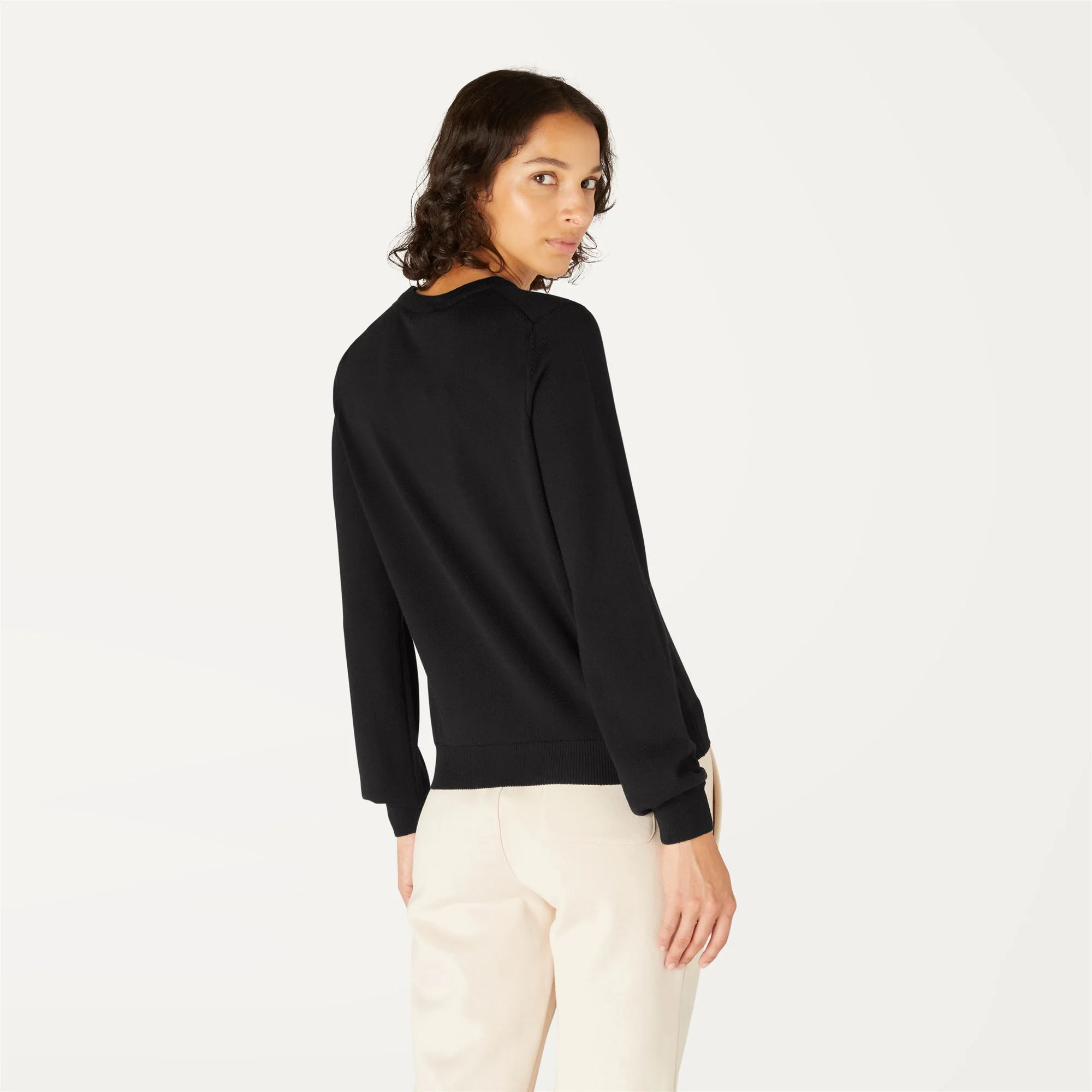 ABBI MERINO - KNITWEAR - Pull  Over - Woman - BLACK PURE - Image 5